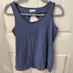 Columbia small Blue Cut Out Sleeveless Tank Top
